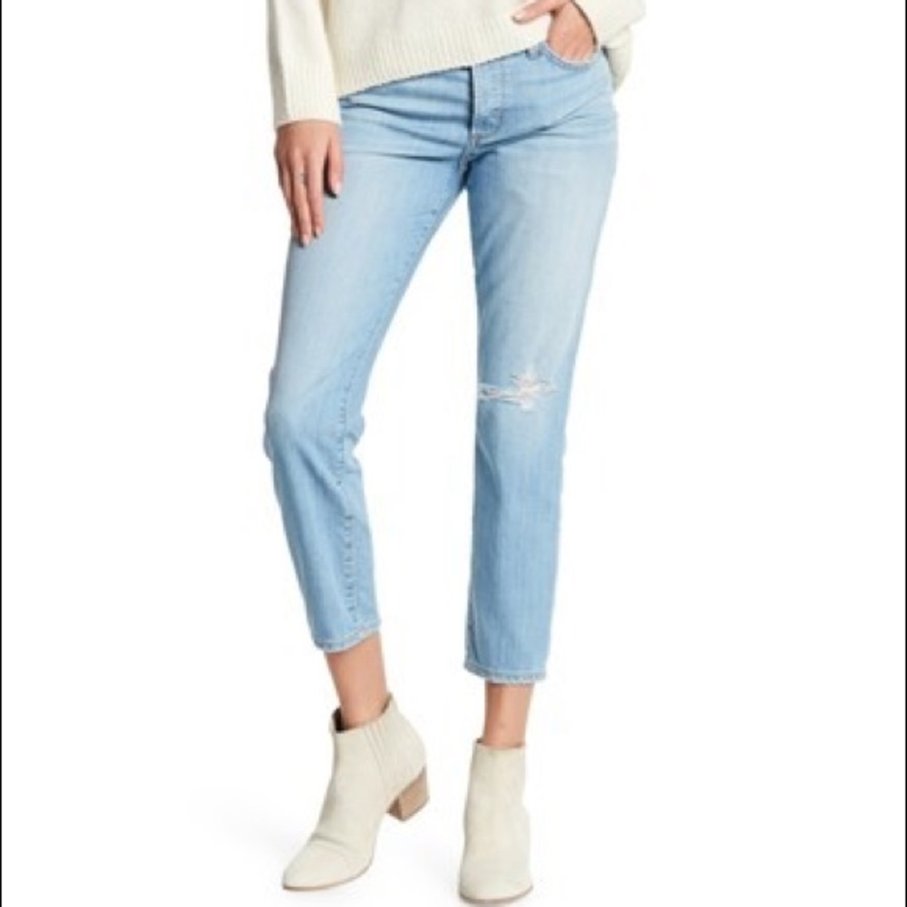 Siwy Denim Janie Straight Leg Distressed Jeans